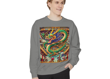 Tibetan Dragon Over Kabuki Duel Sweatshirt