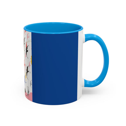 Flight of the Songbirds Colorful Mugs – Theatrical Whimsy & Colorful Harmony