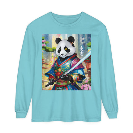 Cyberpunk Samurai Panda Long Sleeve T-Shirt