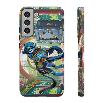 Cyber Panther's Hunt Phone Cases