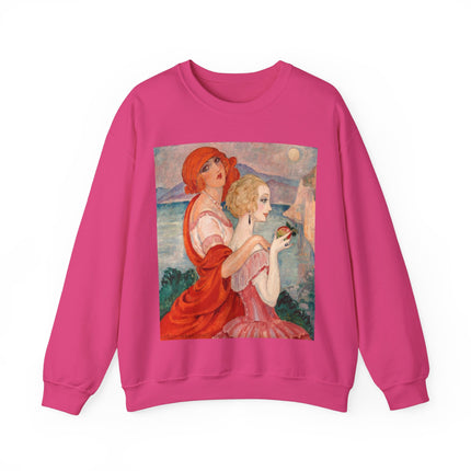 Sur la Route d'Anacapri by Gerda Wegener Heavy Blend™ Crewneck Sweatshirt