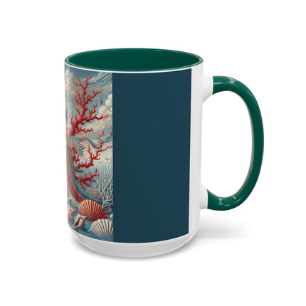 Ladies by the Quiet Sea Colorful Mugs (11oz, 15oz)
