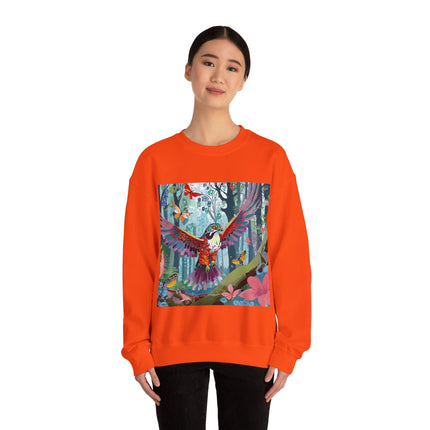 Colorful Raptor Unisex Heavy Blend™ Crewneck Sweatshirt