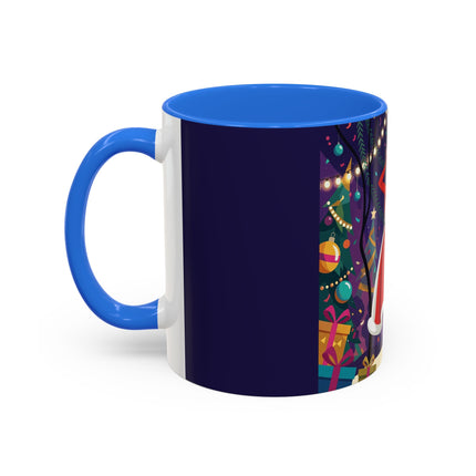 🎄❄️ The Christmas Snowball Dance Colorful Mug – Whimsical Holiday Fashion Fantasy