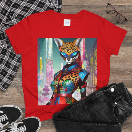 Cyber Cat Glamour Cotton Tee
