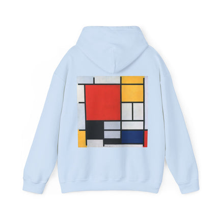 Composition with Red, Yellow, Blue, and Black by Piet Mondrian Heavy Blend™ Hooded Sweatshirt