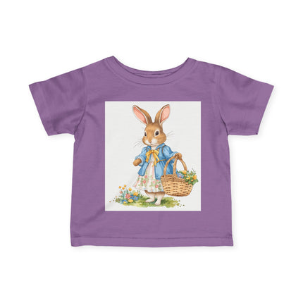 🐰🌼 The Little Spring Bunny Infant Fine Jersey Tee – Whimsical Woodland Charm