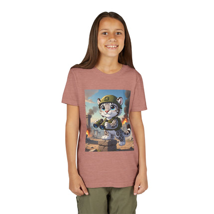 Snow Leopard Lookout Youth Short Sleeve Tee