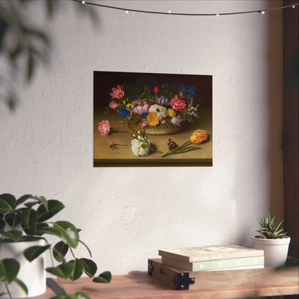 Flower Still Life by Ambrosius Bosschaert Matte Horizontal Posters