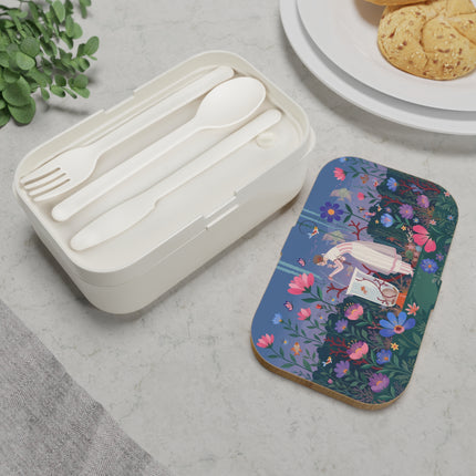 🐠🌸 The Enchanted Aquarium Garden Bento Lunch Box – Art Deco Underwater Fantasy