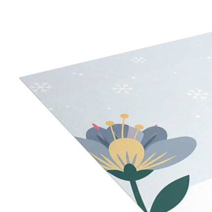 🌹❄️ The Lady Of The Winter Rose Greeting Card – Art Deco Holiday Elegance