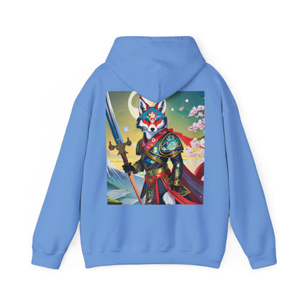 Cyberpunk Samurai Fox – Heavy Blend™ Hooded Sweatshirt