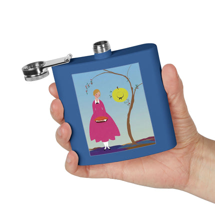 Apple Pie Day Stainless Steel Flask – Sweet Storybook Charm & Gentle Innocence