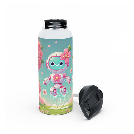 Sakura Sentinel Stainless Steel Water Bottle, Standard Lid