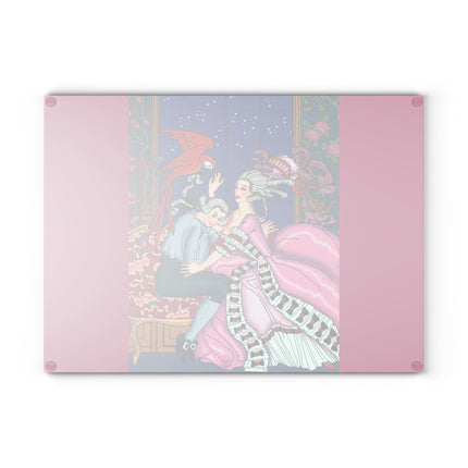 The Jealous Parrot by George Barbier Glass Cutting Board