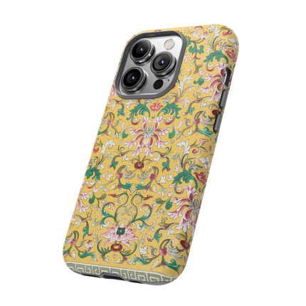 Yellow Botanical Pattern by Owen Jones Phone Cases