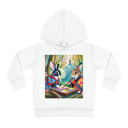 Fairy Animals Writing Wishes Toddler Pullover Fleece Hoodie