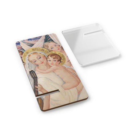 Madonna with Child Surrounded by Musical Angels by Gerda Wegener Mobile Display Stand for Smartphones