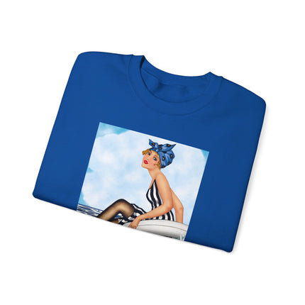 Playful Waves and Fashion Follies Heavy Blend™ Crewneck Sweatshirt