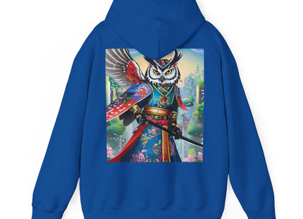 Cyberpunk Samurai Owl – Heavy Blend™ Hooded Sweatshirt