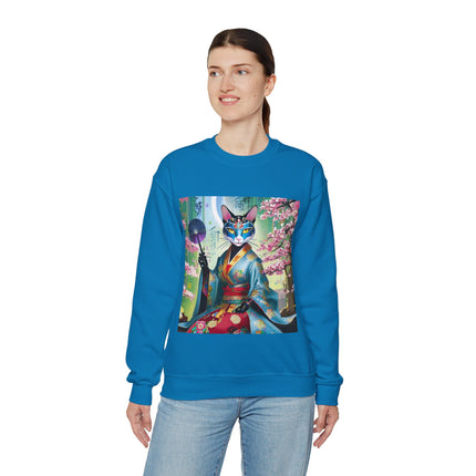 Cyberpunk Geisha Unisex Heavy Blend™ Crewneck Sweatshirt