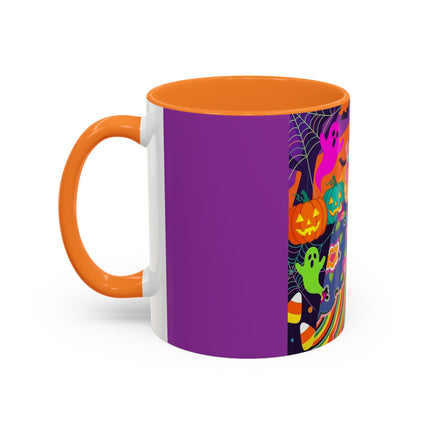 🌈👻 The Rainbow Ghost Masquerade Colorful Mug – Colorful Halloween Charm