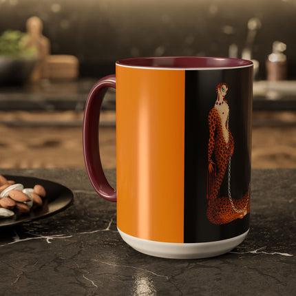 Leopard Queen Colorful Mugs – Wild Beauty & Art Deco Glamour