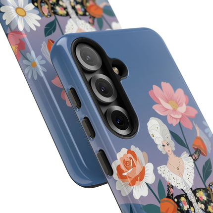 🌸🎀 The Grand Floral Promenade Phone Case – Art Deco Fashion Fantasy