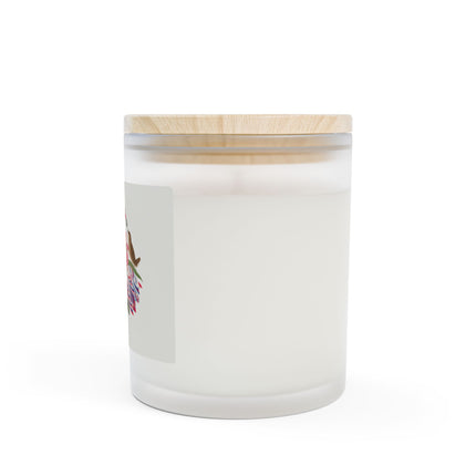 Pink-Breasted Bird & Wren Frosted Glass Candle