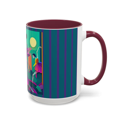 Dance of the Skeleton Ballerinas Colorful Mugs (11oz, 15oz)