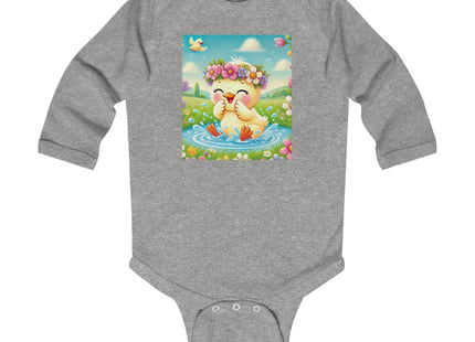 Springtime Splash Duckling Infant Long Sleeve Bodysuit