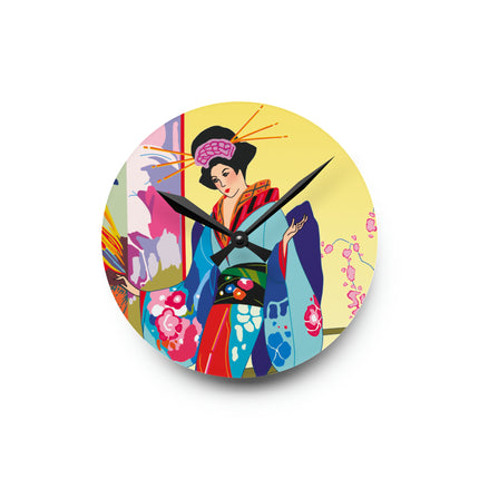 A Timeless Journey by Umberto Brunelleschi Acrylic Wall Clock, Round and Square