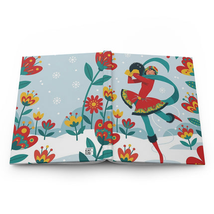 🐦❄️ The Winter Raven Embrace Hardcover Journal – Whimsical Holiday Fantasy