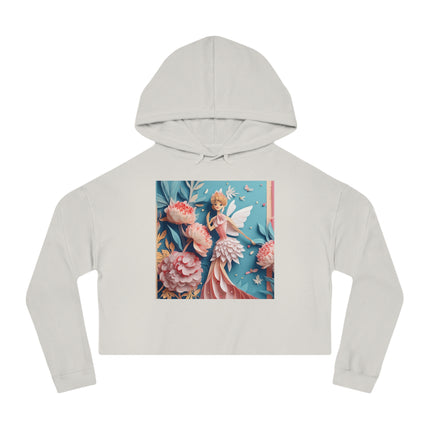 Peony Fairy Cropped Hooded Sweatshirt