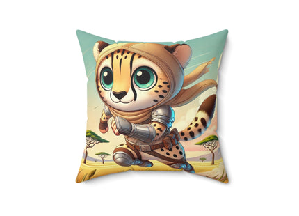 Swift Cheetah Spun Polyester Square Pillow
