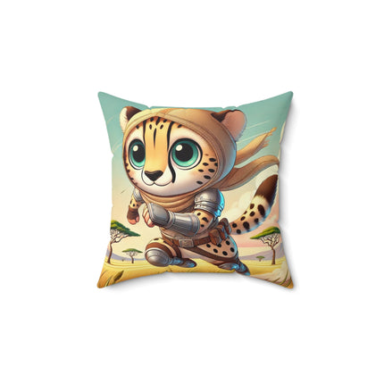 Swift Cheetah Spun Polyester Square Pillow