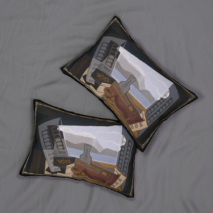 Open Window by Juan Gris Spun Polyester Lumbar Pillow