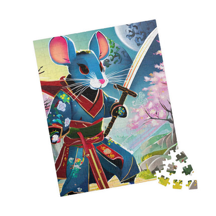 Cyber Samurai Rat Puzzle (110, 252, 520, 1014-piece)