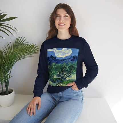 Olive Trees by Vincent Van Gogh Unisex Heavy Blend™ Crewneck Sweatshirt