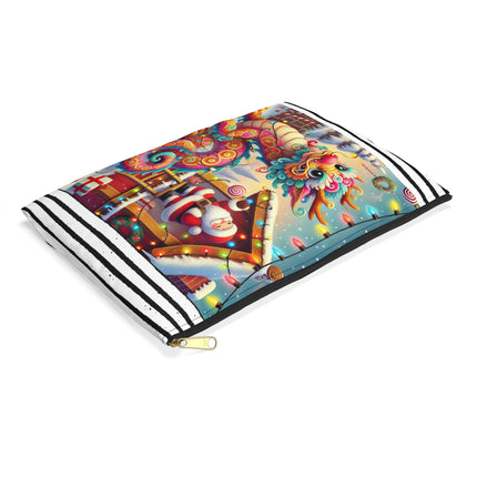 Playful Dragon's Christmas Accessory Pouch