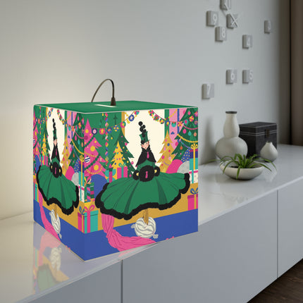 🎄🎁 The Emerald Christmas Belle Light Cube Lamp – Colorful Holiday Fashion Fantasy