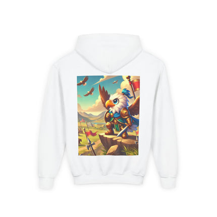 Watchful Guardian Youth Hooded Sweatshirt – Strength, Vision & Heroic Adventure