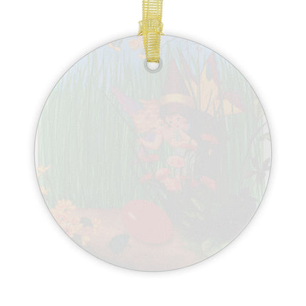 Spring Fairies & Floral Delights Glass Ornament