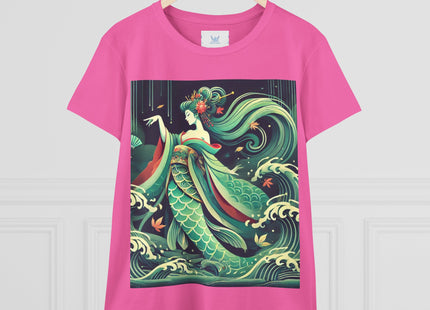 Mermaid Queen Rising from the Deep Women's Midweight Cotton Tee