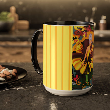 Enchanted Pansy Elegance Colorful Mugs (11oz, 15oz)