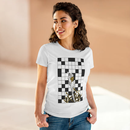 The Crossword Women's Midweight Cotton Tee