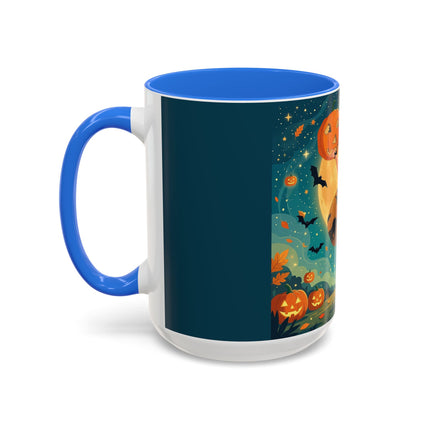 🦇🎃 The Witch Of Batwing Pumpkin Hollow Colorful Mug – Moonlit Halloween Charm