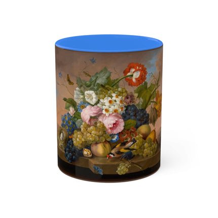 Floral Still Life by Franz Xaver Petter Colorful Mugs, 11oz