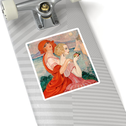 Sur la Route d'Anacapri by Gerda Wegener Kiss-Cut Stickers (4 Sizes)