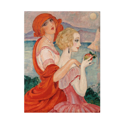 Sur la Route d’Anacapri – Art Deco Mediterranean Landscape by Gerda Wegener